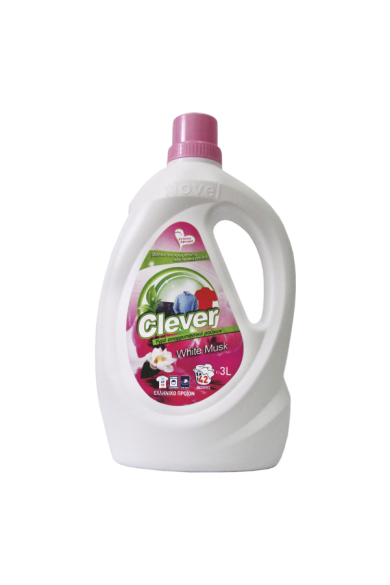 Clever White Musk για Χρωματιστά - Λευκά 3lit